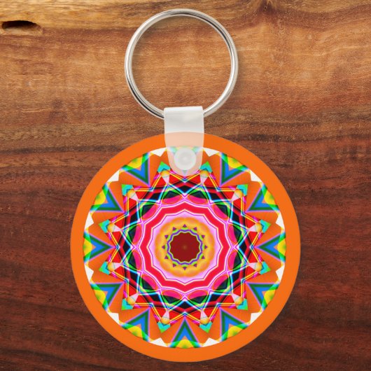 Fractale Mandala Sleutelhanger (Voorkant)