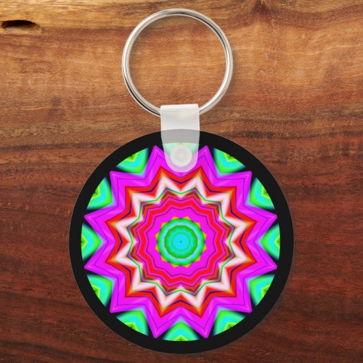 Fractale Mandala Sleutelhanger (Voorkant)