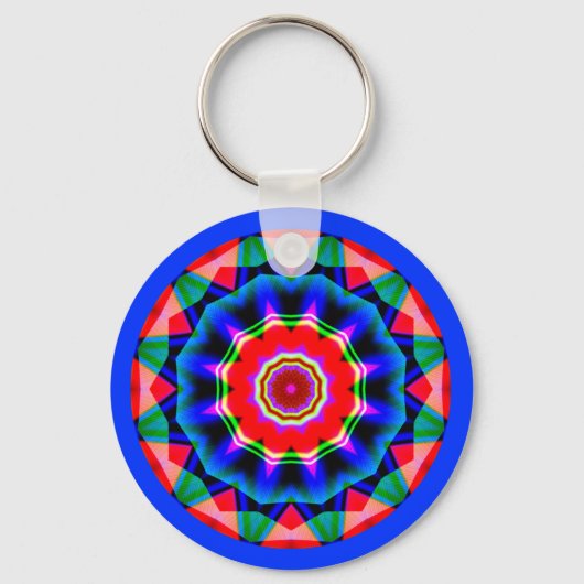 Fractale Mandala Sleutelhanger (Voorkant)