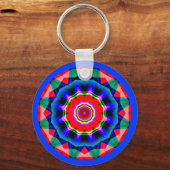 Fractale Mandala Sleutelhanger (Voorkant)