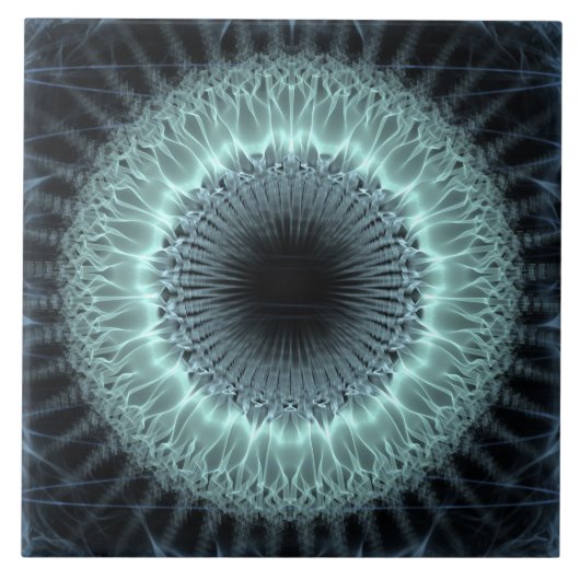 Fractale Mandala Tegeltje (Voorkant)