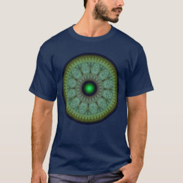 Fractale oosterse ronde patroon t-shirt