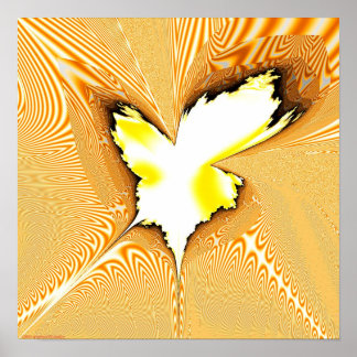 Fractale projectie 1,4 g poster