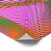 Fractale projectie 1.7d1 poster (Hoek)