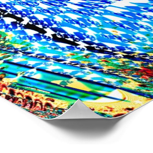 Fractale projectie 2.7a poster (Hoek)