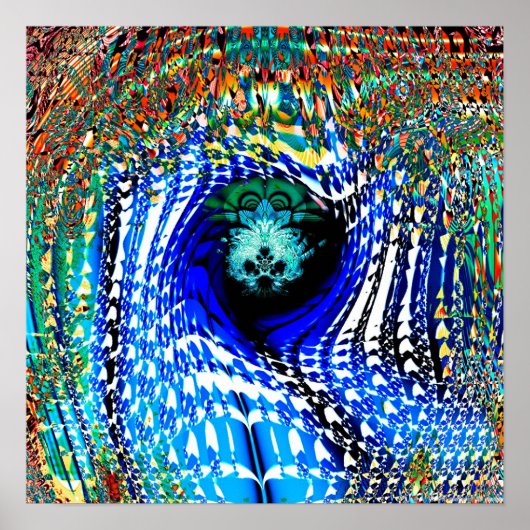 Fractale projectie 2.7a poster (Voorkant)