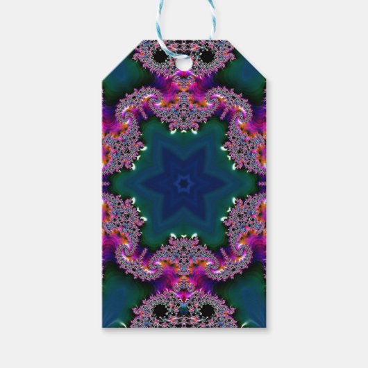 Fractale radiantie cadeaulabel (Voorkant)