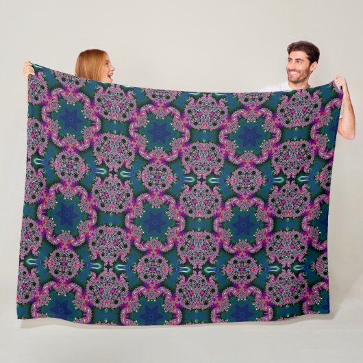 Fractale radiantie fleece deken (In situ)