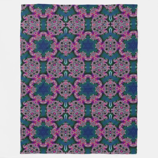 Fractale radiantie fleece deken (Voorkant)