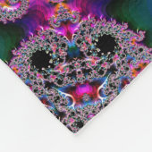 Fractale radiantie fleece deken (Hoek)