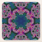 Fractale radiantie kartonnen onderzetters (Voorkant)