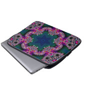 Fractale radiantie laptop sleeve (Voorkant onderkant)