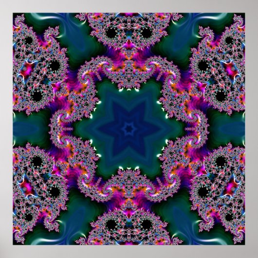 Fractale radiantie poster (Voorkant)