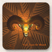 Fractale Ramskop Drankjes Onderzetter (Voorkant)