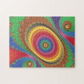 Fractale regenboog legpuzzel (Horizontaal)