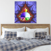 Fractale reis canvas afdruk (Insitu (Slaapkamer))