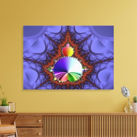 Fractale reis canvas afdruk (Insitu (Woonkamer))