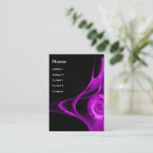 FRACTALE ROOS 2 paars violet Visitekaartje (Staand voorkant)