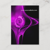 FRACTALE ROOS 2 paars violet Visitekaartje (Achterkant)