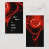 FRACTALE ROOS 3 helder rood Visitekaartje (Voorkant / Achterkant)