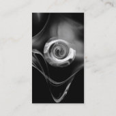 FRACTALE ROOS 3 helderlicht zwart-wit grijs Visitekaartje (Achterkant)