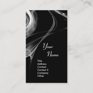 FRACTALE ROOS 3 helderlicht zwart-wit grijs Visitekaartje