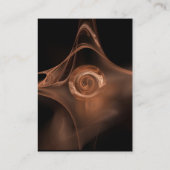 FRACTALE ROOS 3 lichtbruin zwart Visitekaartje (Achterkant)