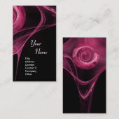 FRACTALE ROOS 3 zacht antiek roze Visitekaartje (Voorkant / Achterkant)