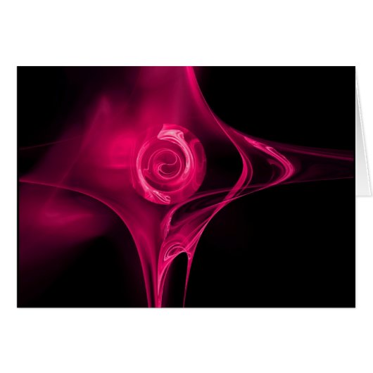 FRACTALE ROOS , roze fuchsia (Voorkant Horizontaal)