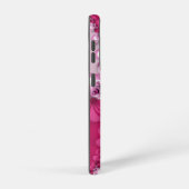 Fractale roze wervelingen monogram samsung galaxy hoesje (Rechterkant)