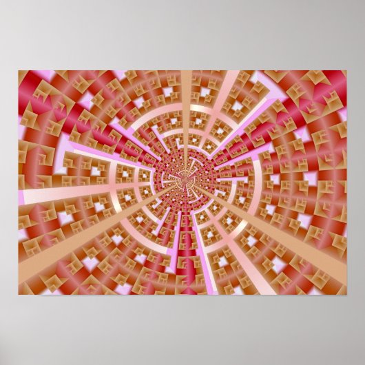 Fractale ruimteportaal poster (Voorkant)