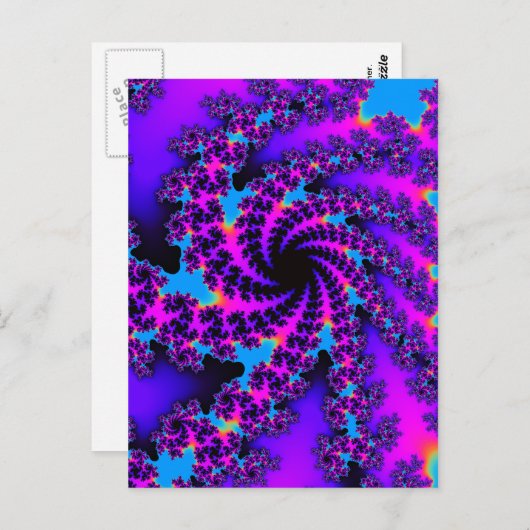 Fractale schoonheid briefkaart (Voorkant / Achterkant)