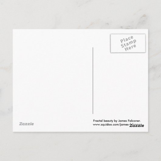Fractale schoonheid briefkaart (Achterkant)