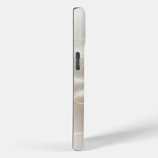 Fractale sneeuwvlok op beige Case-Mate iPhone case (Achterkant / Rechts)