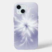 Fractale sneeuwvlok op Paarse Case-Mate iPhone Case (Achterkant)