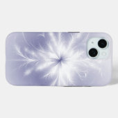 Fractale sneeuwvlok op Paarse Case-Mate iPhone Case (Achterkant (horizontaal))