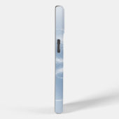 Fractale sneeuwvlok op pastelblauw Case-Mate iPhone case (Achterkant / Rechts)