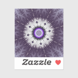 Fractale Sneeuwvlok Patroon Sticker