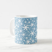 fractale sneeuwvlokken koffiemok (Voorkant links)