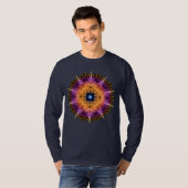 Fractale stekelige ornament t-shirt (Voorkant volledig)
