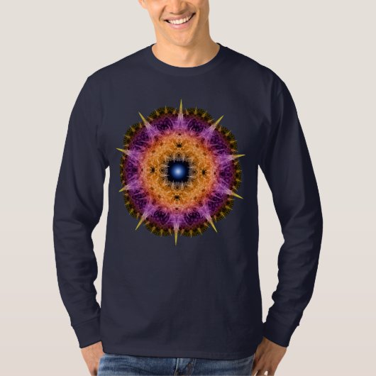 Fractale stekelige ornament t-shirt (Voorkant)