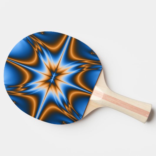 Fractale ster tafeltennisbatje (Zijkant)