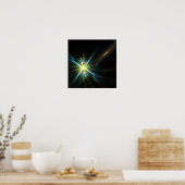 Fractale sterren - Poster (Keuken)