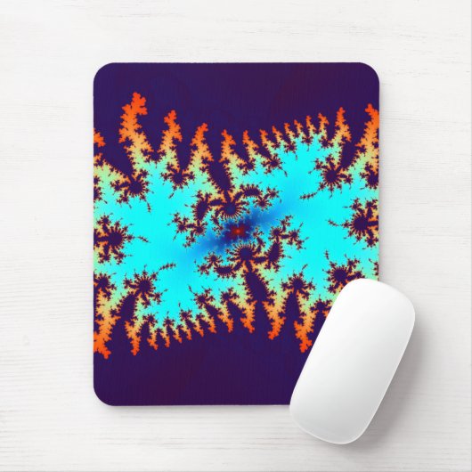 fractale stropdas-kleurstof: dierlijke afdruk muismat (Met muis)