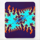 fractale stropdas-kleurstof: dierlijke afdruk muismat (Voorkant)