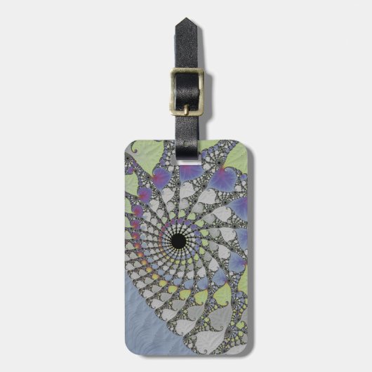 Fractale textuur hoes voor laptop v bagagelabel (Voorkant verticaal)