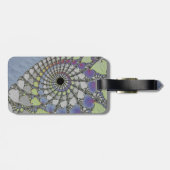 Fractale textuur hoes voor laptop v bagagelabel (Achterkant horizontaal)