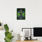 Fractale Tuin Evenement Flyer Poster (Thuiskantoor)