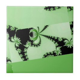 Fractale tuin groen tegeltje