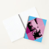 Fractale tuin roze & azuur notitieboek (Binnen)